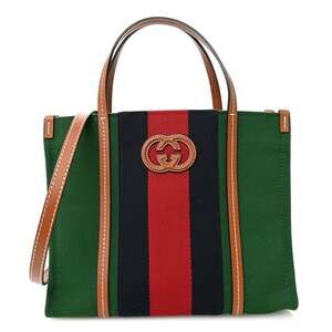 Gucci Canvas Calfskin Web Small #224421G13B